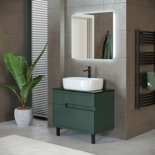 Тумба под раковину Taliente Cevia TA-MBC-80PS-grigio verde 79х49х56 подвесная - фото 5